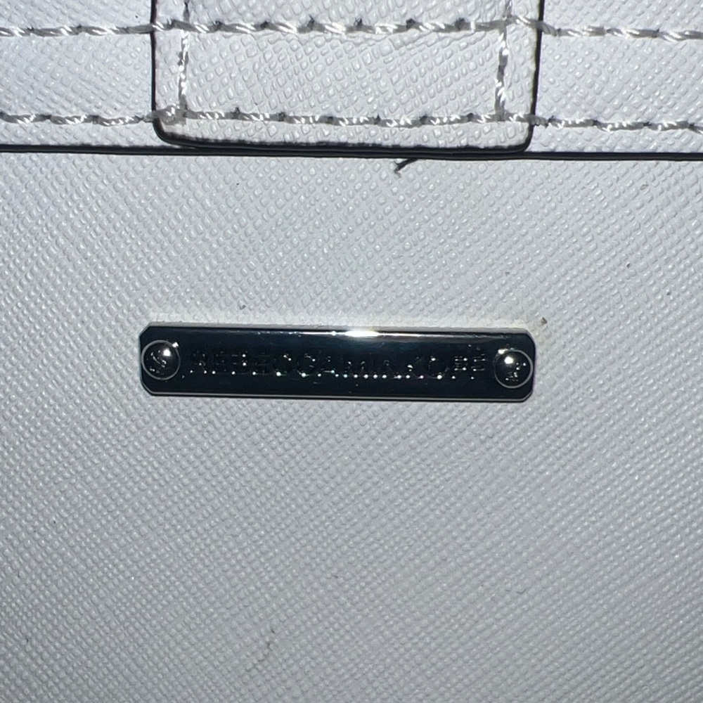 Rebecca Minkoff Hudson‎ Moto Mini White Crossbody - Picture 2 of 9